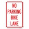 Signmission No Parking Bike Lane Heavy-Gauge Aluminum Sign, 12" x 18", A-1218-23758 A-1218-23758 - alternate 1